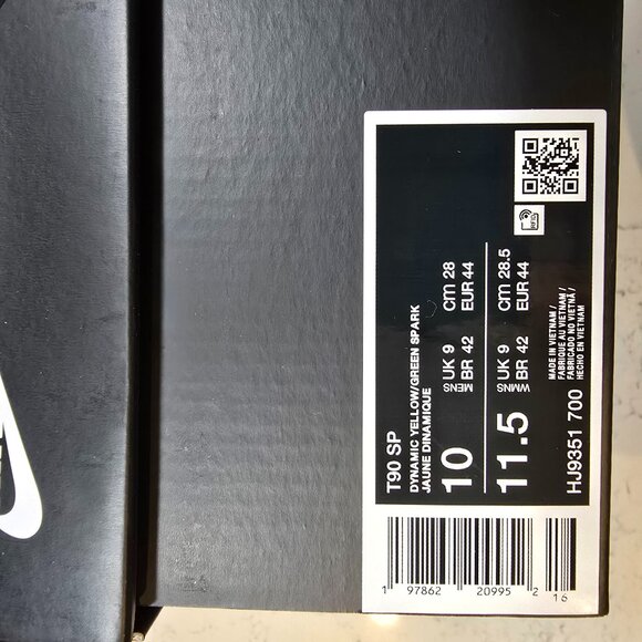 Nike Total 90 3 SP Dynamic Yellow HJ9351-700 Men's Size 10 SHOES SNEAKERS New - Picture 8 of 13